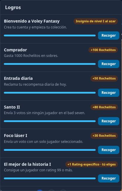 Achievements and daily reward