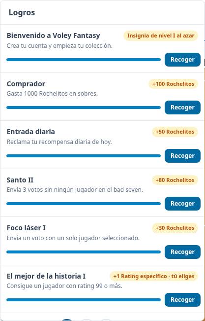 Achievements and daily reward